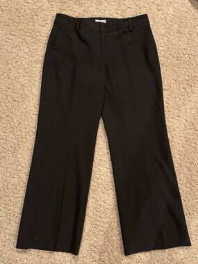Ann Taylor Loft Petites Women’s Black Wide Leg Formal Dress Pants Size 10P